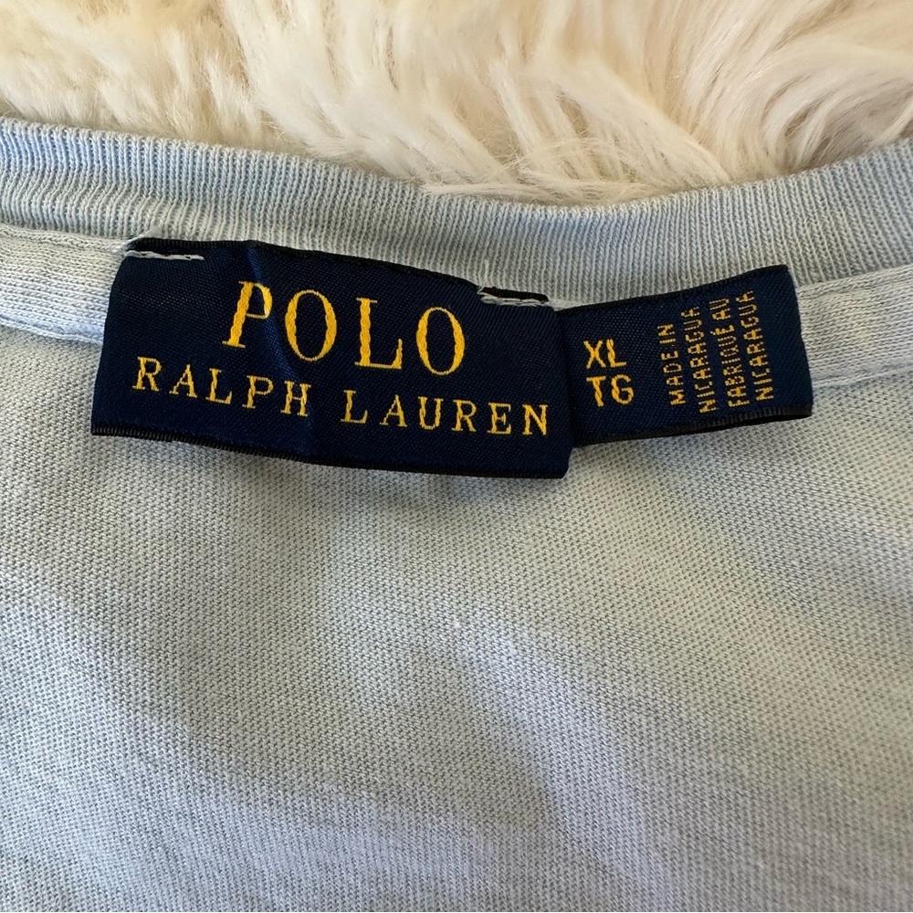 POLO Ralph Lauren Women’s Blue Short Sleeve Tee Size: XL - Picture 7 of 8